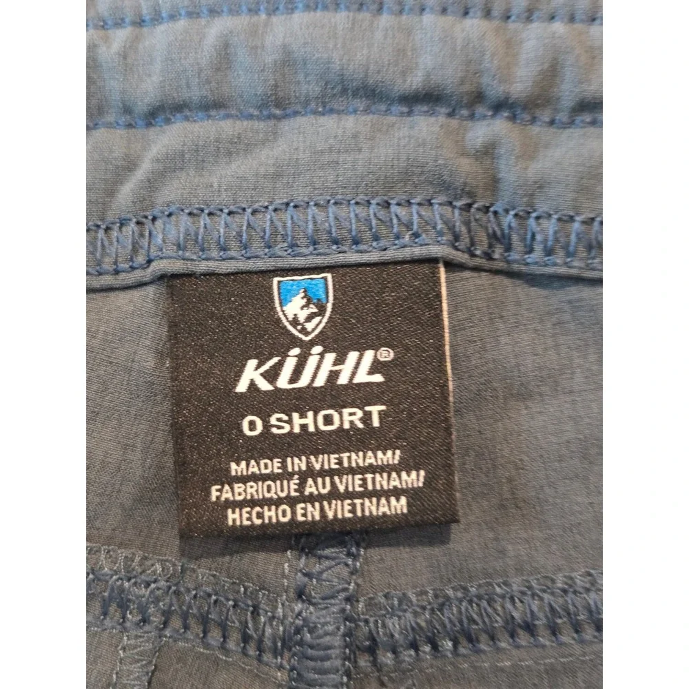 Kuhl Pants Womens 0 Short Blue Grey Freeflex Roll Up Cargo Hiking Trail Utility